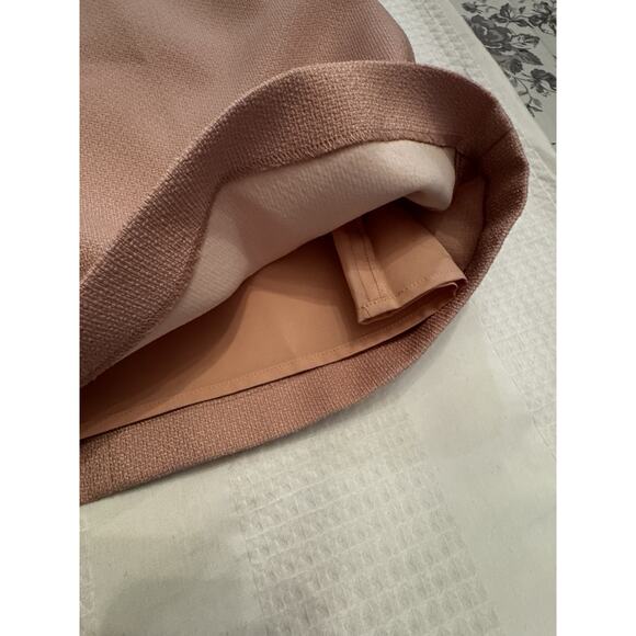 Eliza J Pink Sz 4 Shift Knee Length Sleeveless Dress Tweed Light Academic - Picture 8 of 10